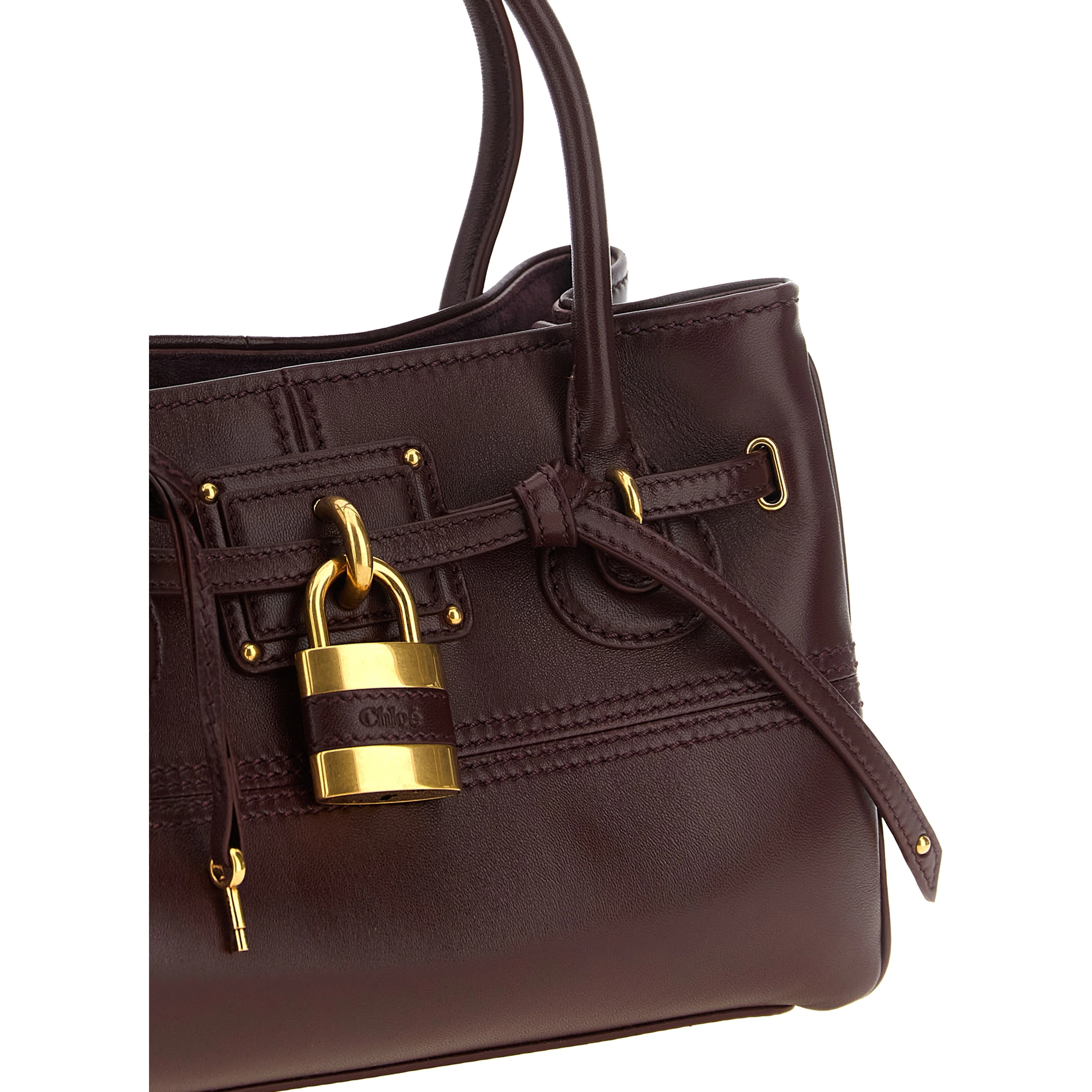 Bordeaux Lamb Leather Shoulder Bag