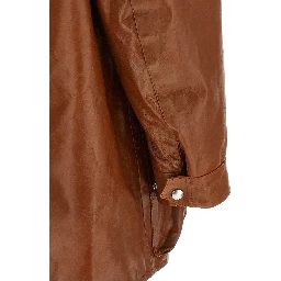 Brown Calfskin Leather Jacket