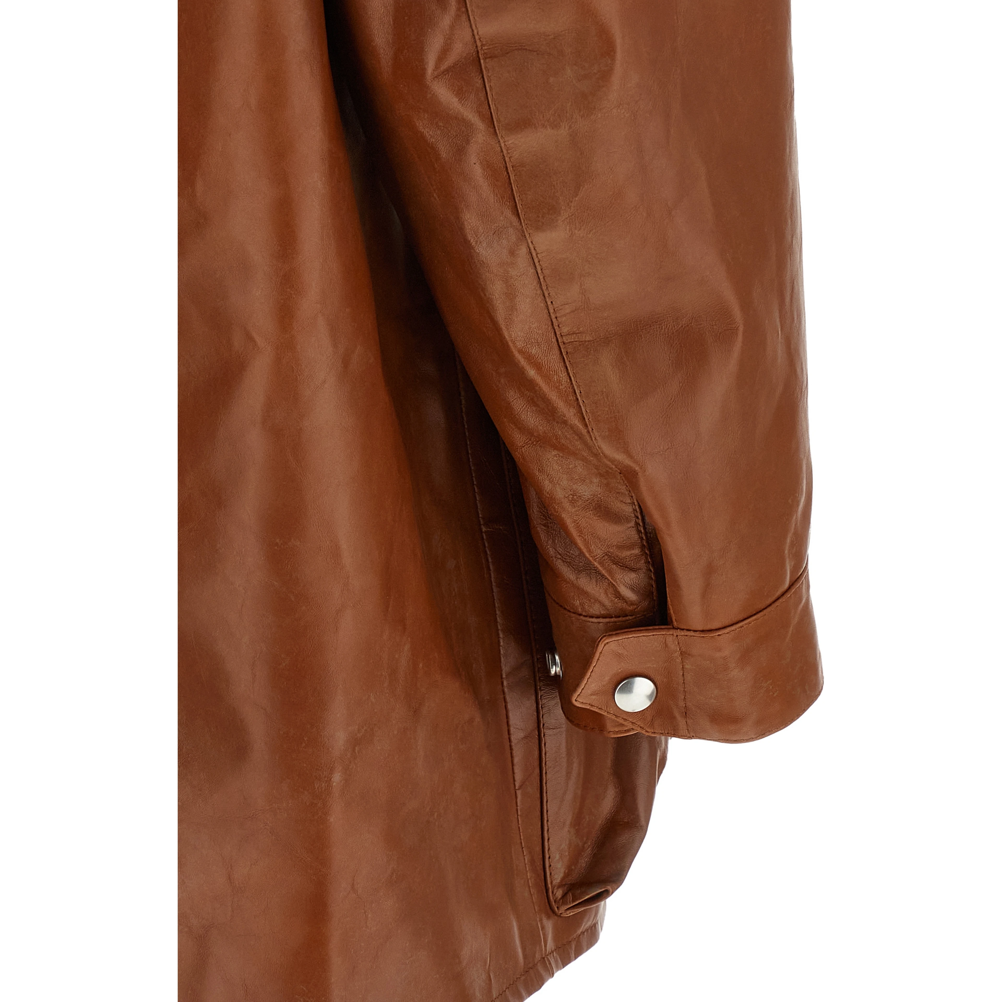 Brown Calfskin Leather Jacket
