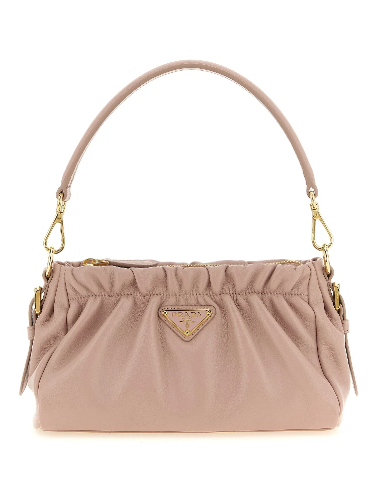 Multicolor Lamb Leather Shoulder Bag