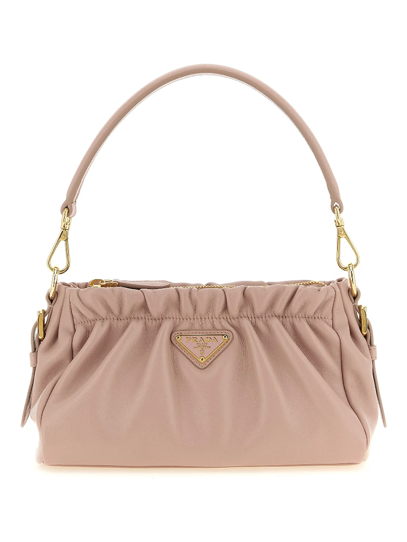 Multicolor Lamb Leather Shoulder Bag