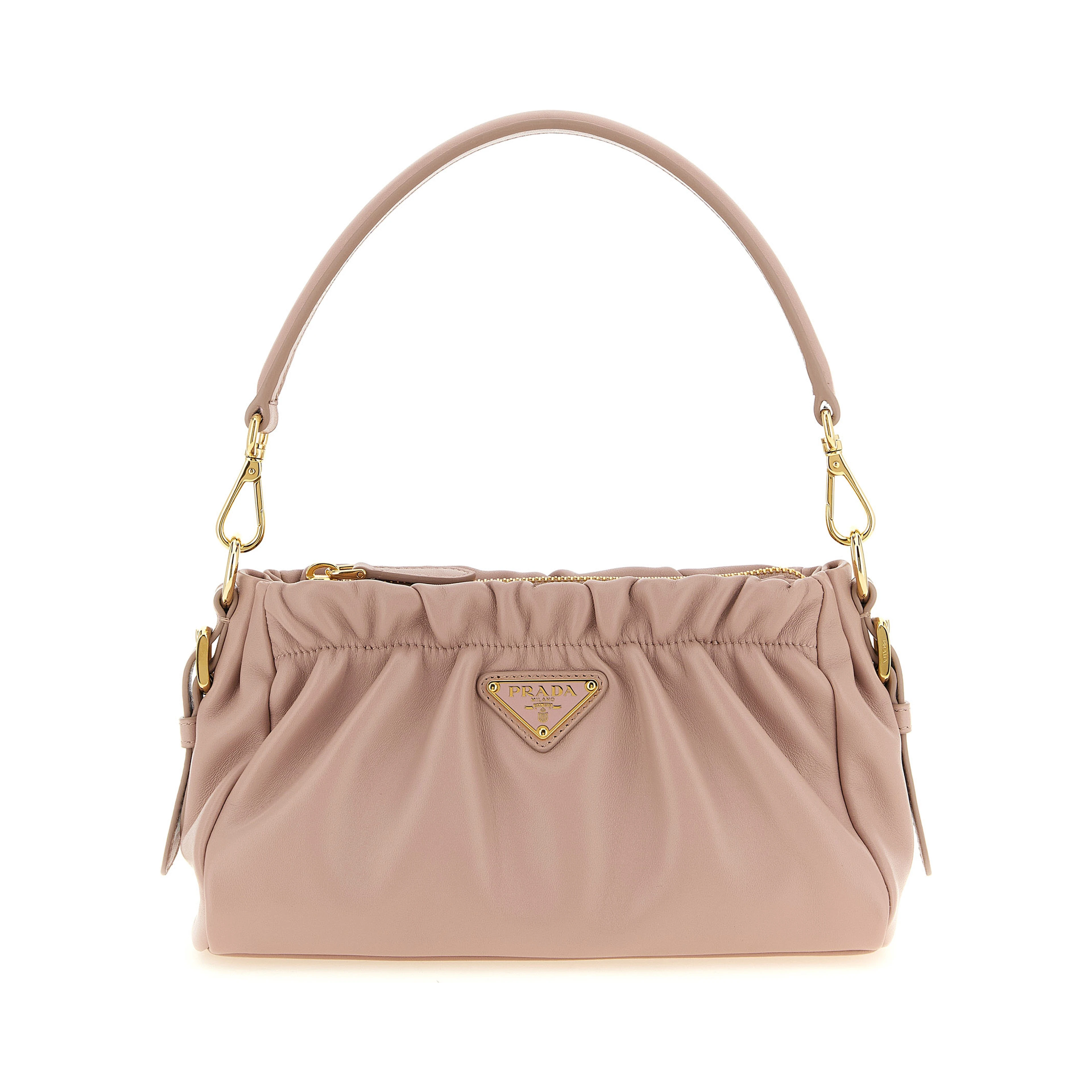 Multicolor Lamb Leather Shoulder Bag