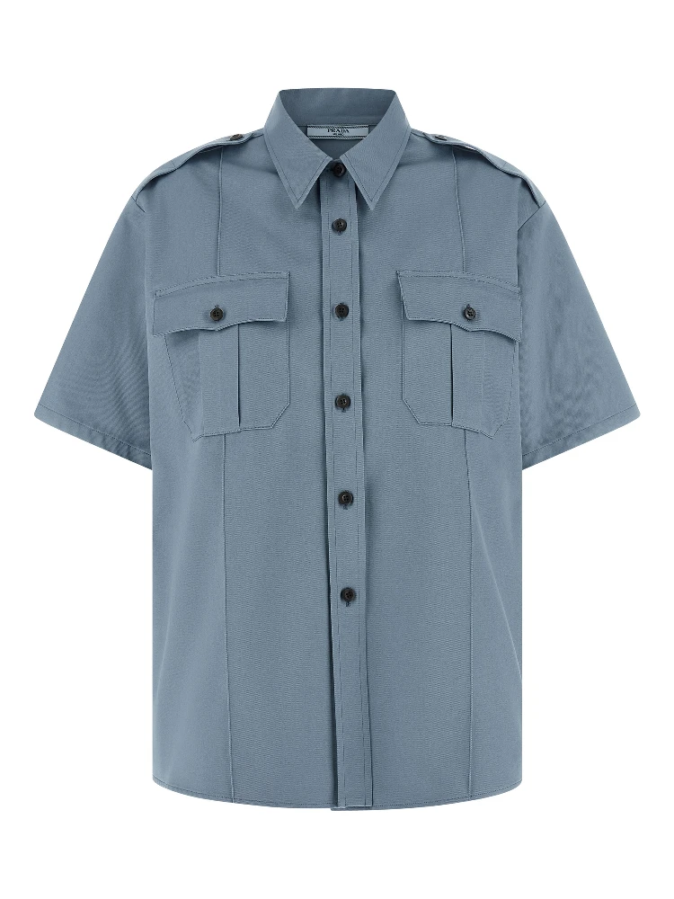 Blue Cotton Blouse