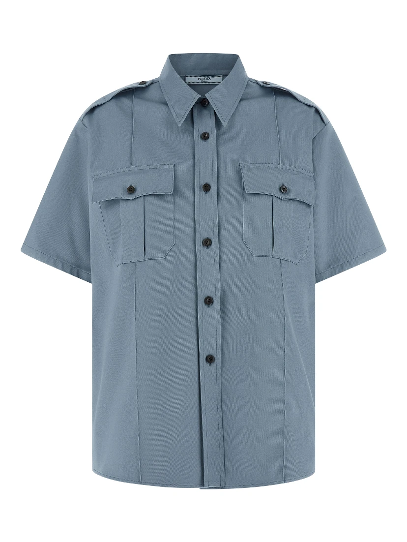 Blue Cotton Blouse
