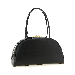 Black Calfskin Shoulder Bag