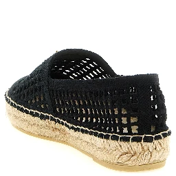 Black Cotton Espadrilles