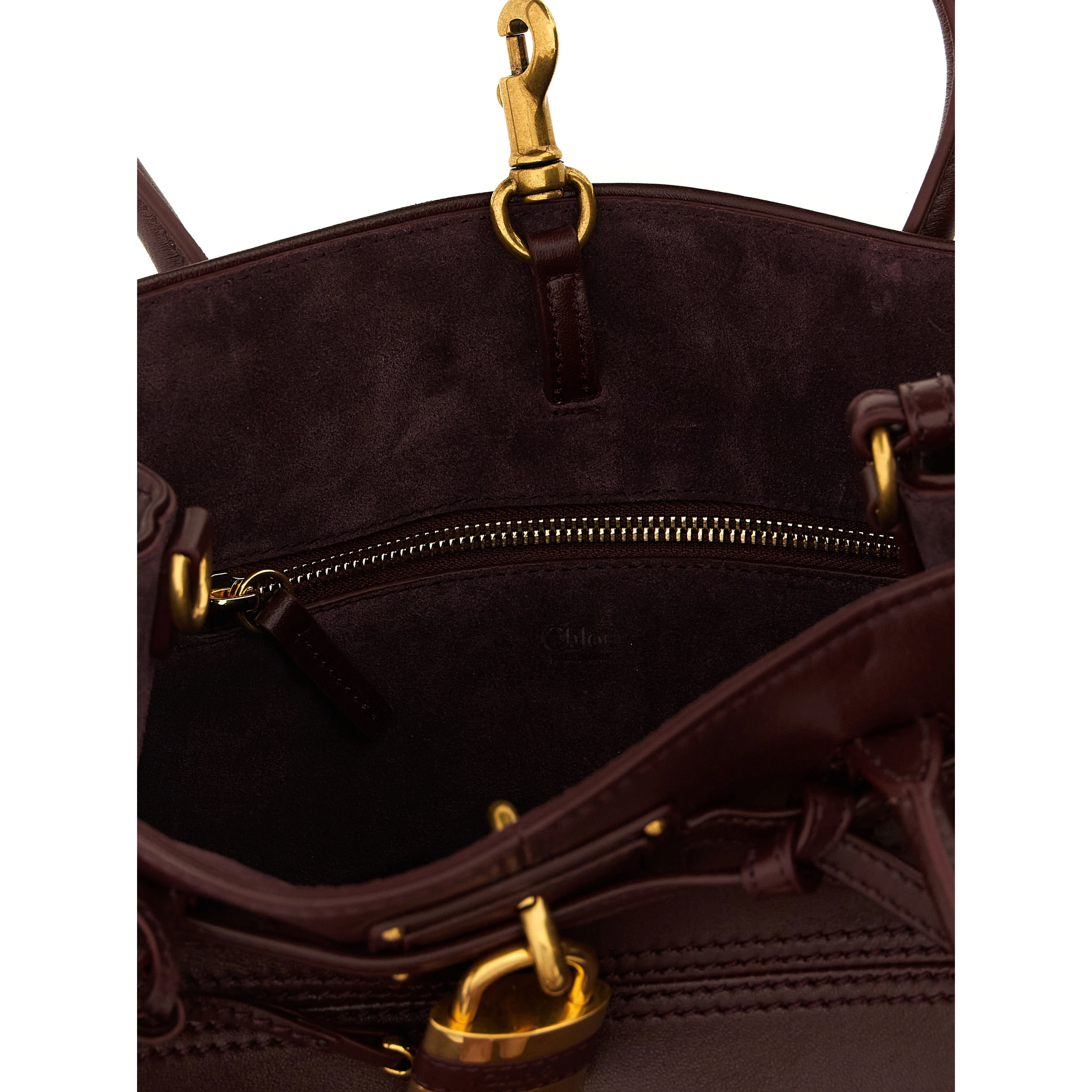Bordeaux Lamb Leather Shoulder Bag