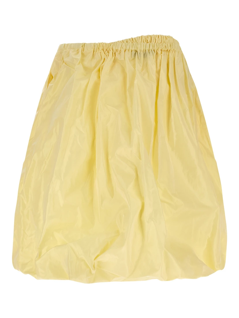 Multicolor Silk Midi Skirt