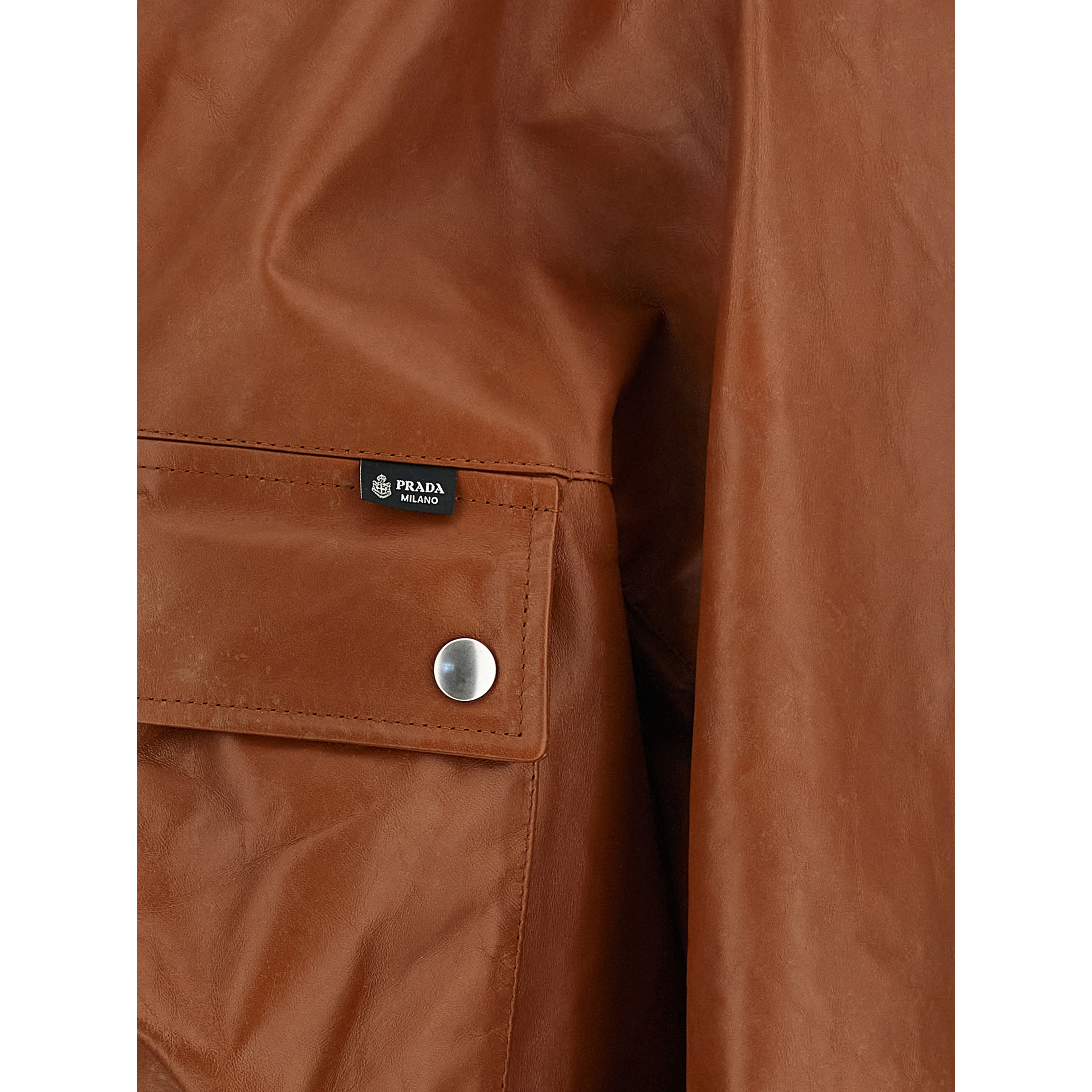 Brown Calfskin Leather Jacket