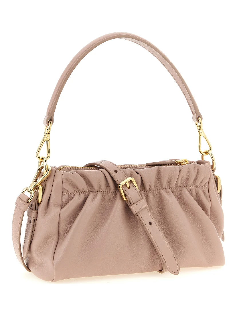 Multicolor Lamb Leather Shoulder Bag