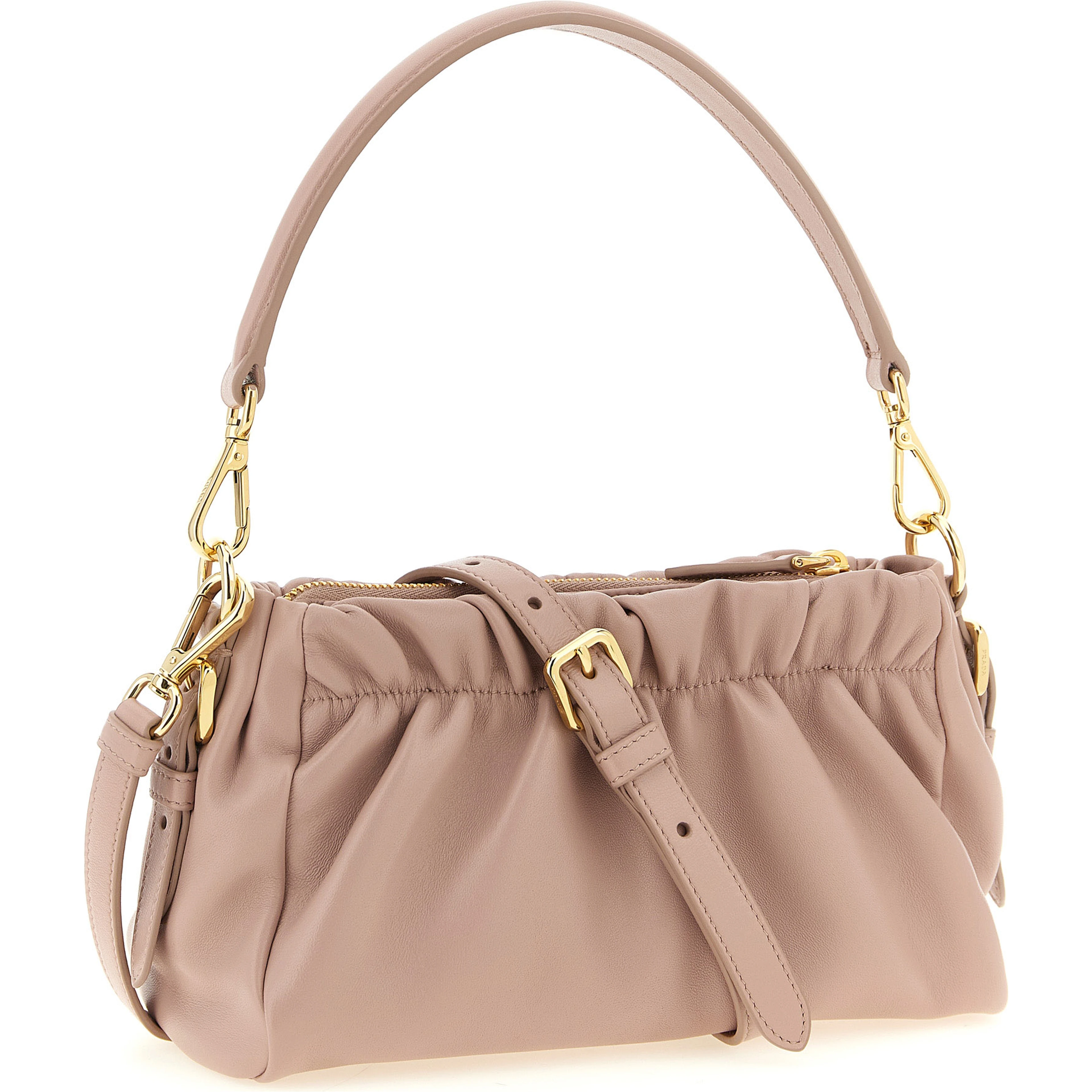 Multicolor Lamb Leather Shoulder Bag