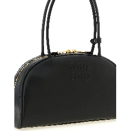 Black Calfskin Shoulder Bag