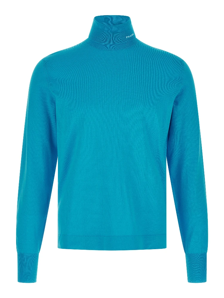 Blue Cotton Cardigan