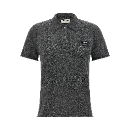 Gray Cashmere Polo Shirt