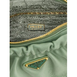 Bicolor Lamb Leather Shoulder Bag