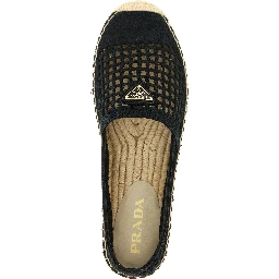 Black Cotton Espadrilles