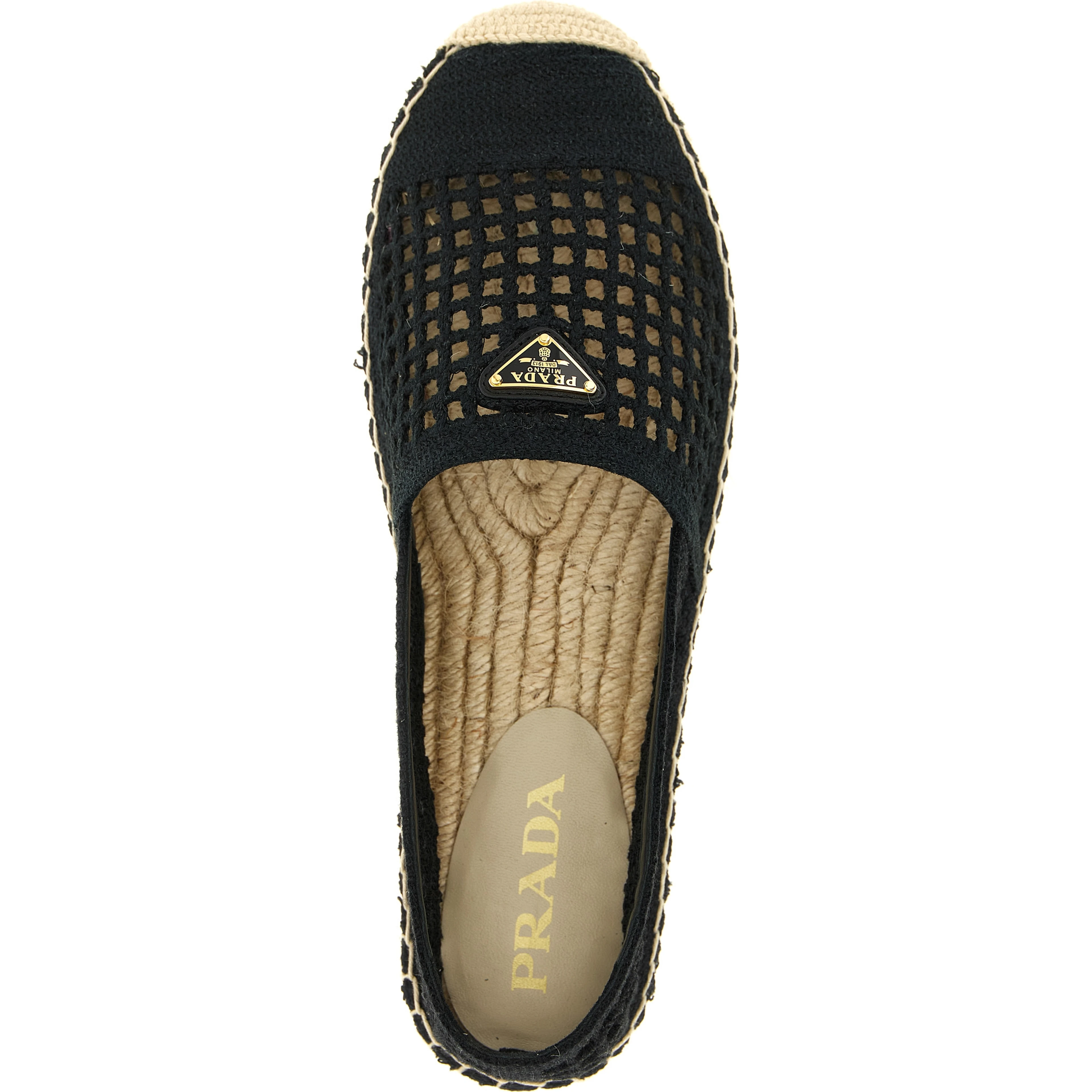 Black Cotton Espadrilles