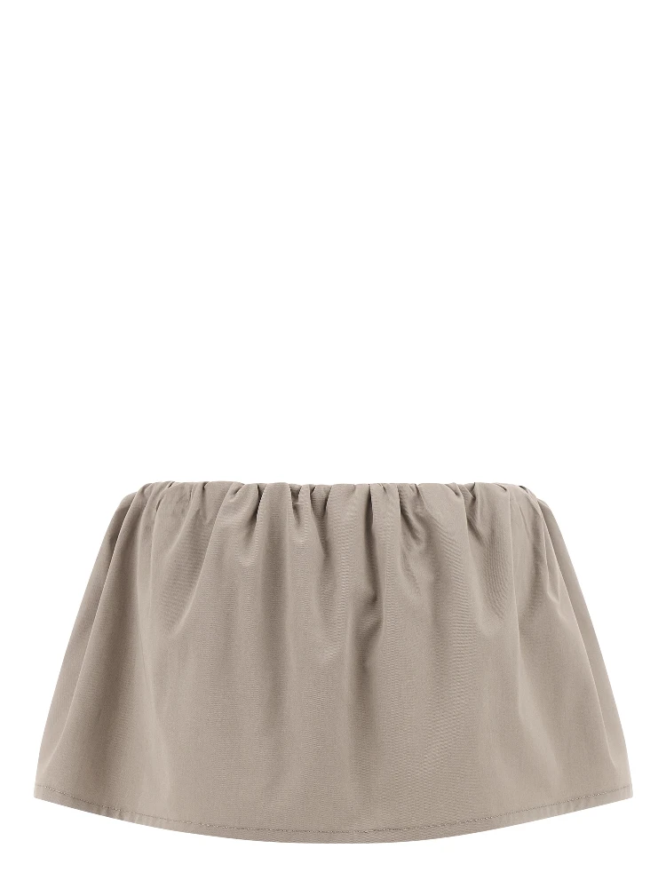 Gray Cotton Long Skirt alternative
