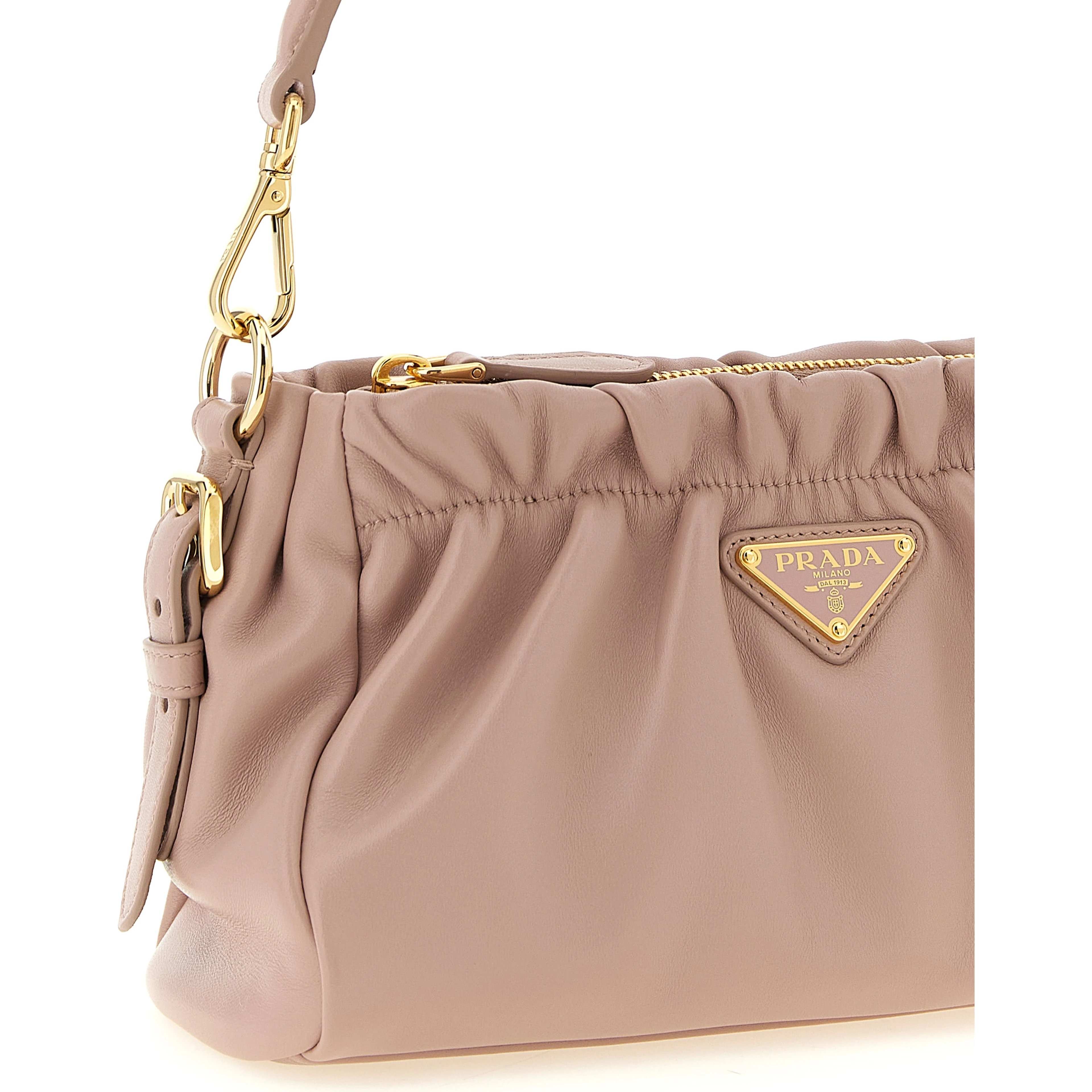 Multicolor Lamb Leather Shoulder Bag