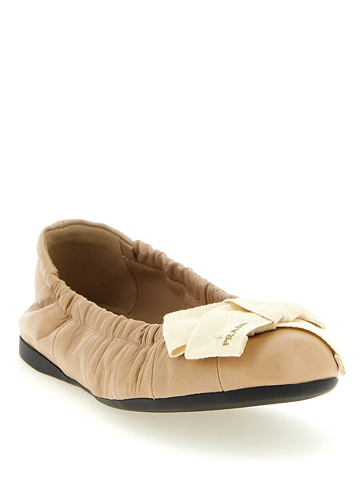 Beige Calfskin Ballet Flats alternative