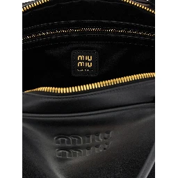 Black Calfskin Shoulder Bag