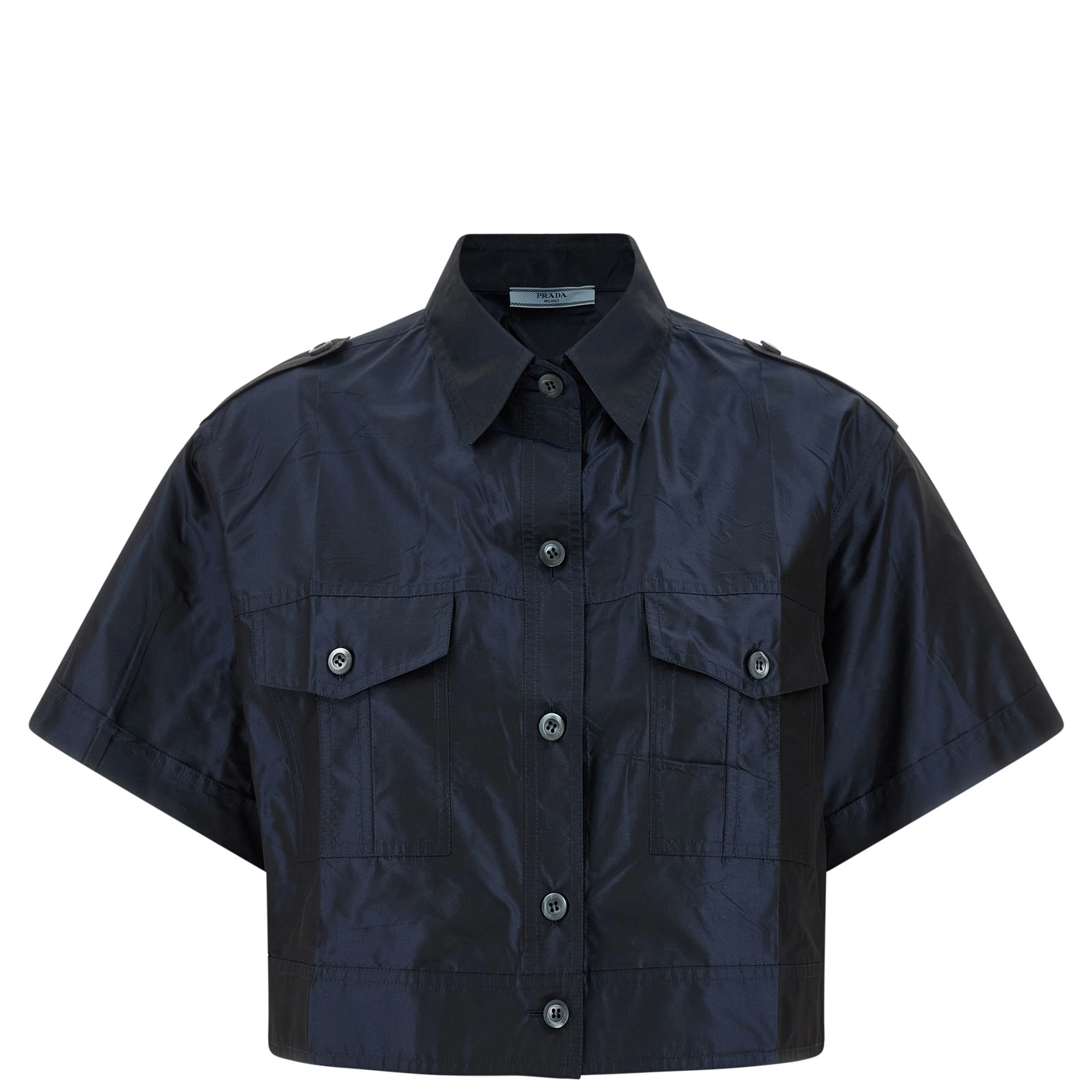 Blue Silk Blouse