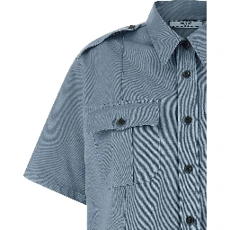 Blue Cotton Blouse