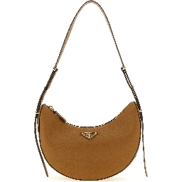 Brown Calfskin Shoulder Bag