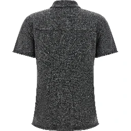 Gray Cashmere Polo Shirt
