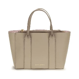 Beige Calf Leather Bos Taurus Shoulder Bag