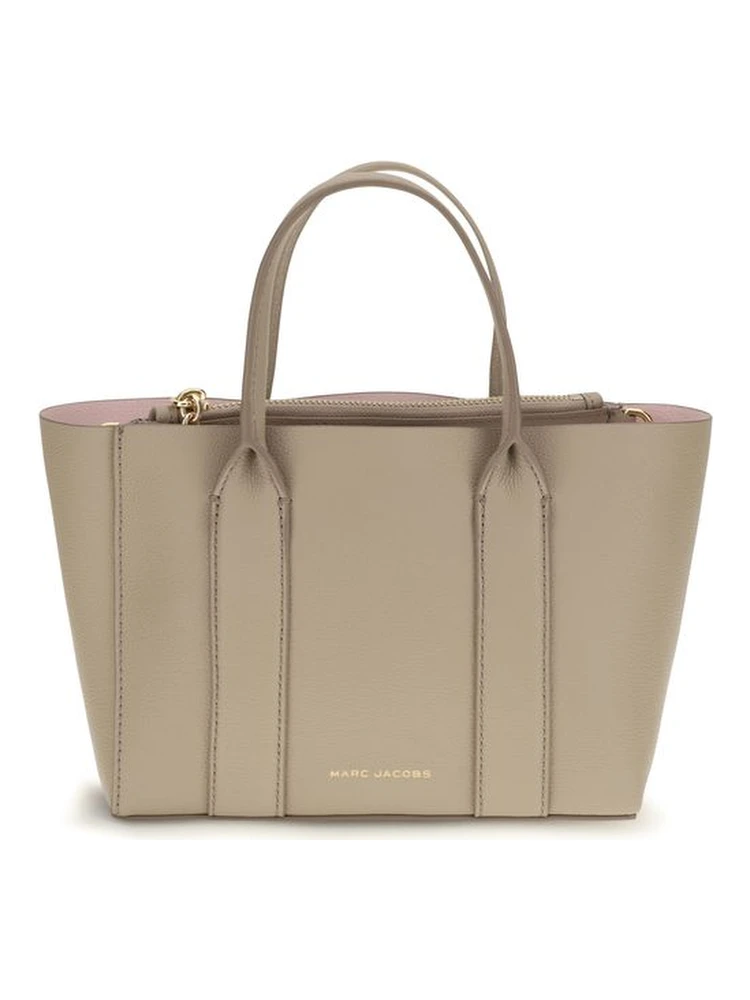 Beige Calf Leather Bos Taurus Shoulder Bag