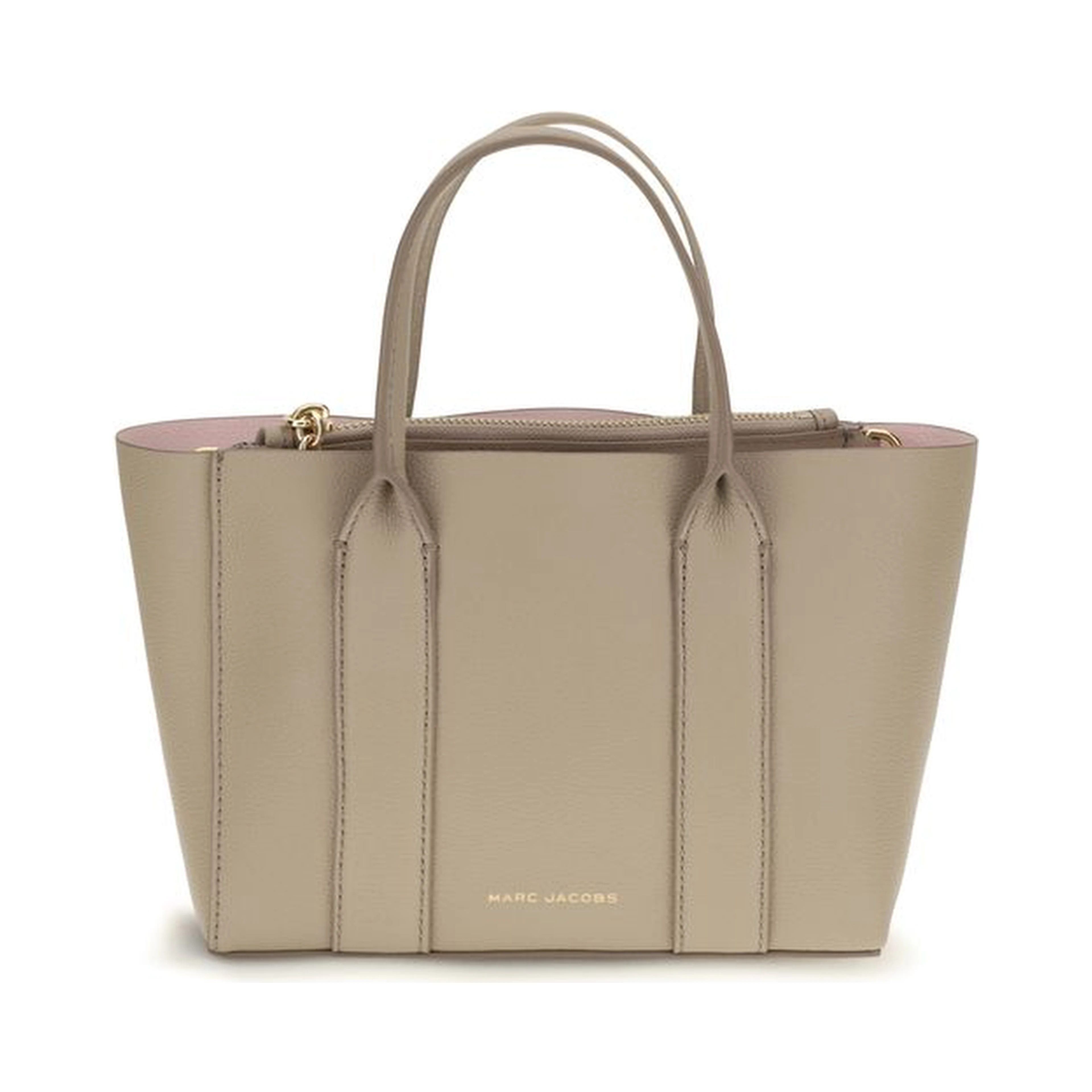 Beige Calf Leather Bos Taurus Shoulder Bag