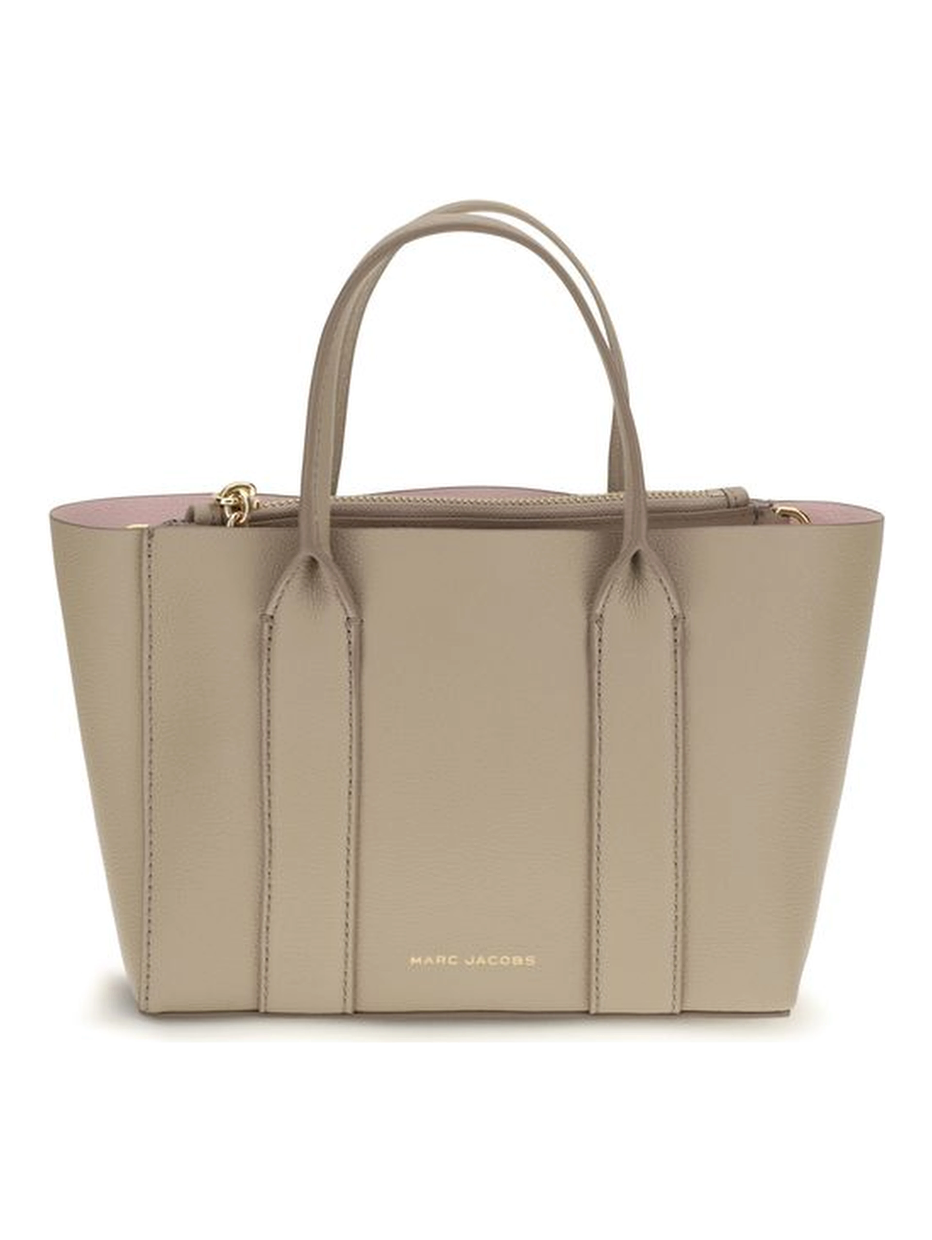 Beige Calf Leather Bos Taurus Shoulder Bag