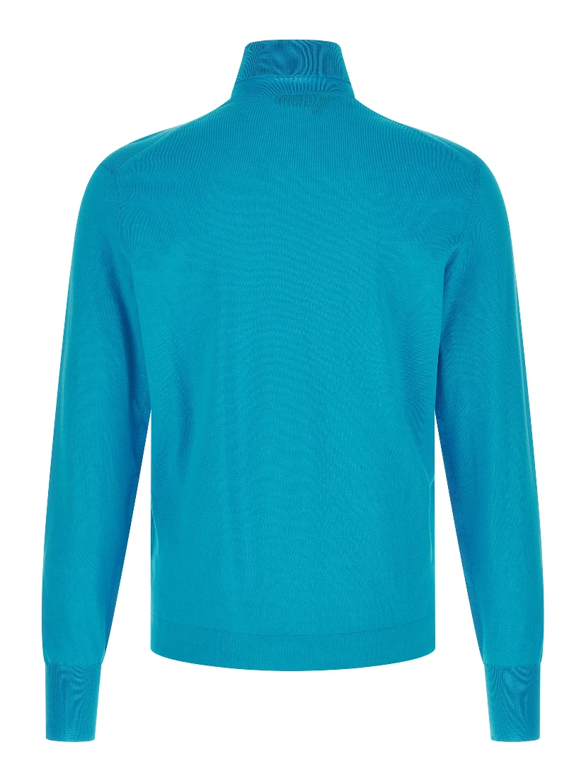 Blue Cotton Cardigan