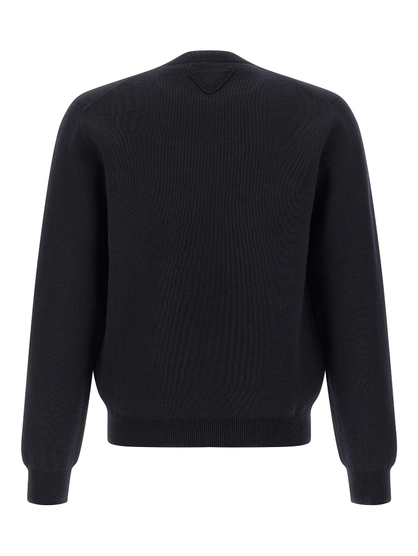 Blue Virgin Wool Cardigan