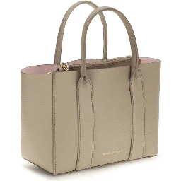 Beige Calf Leather Bos Taurus Shoulder Bag