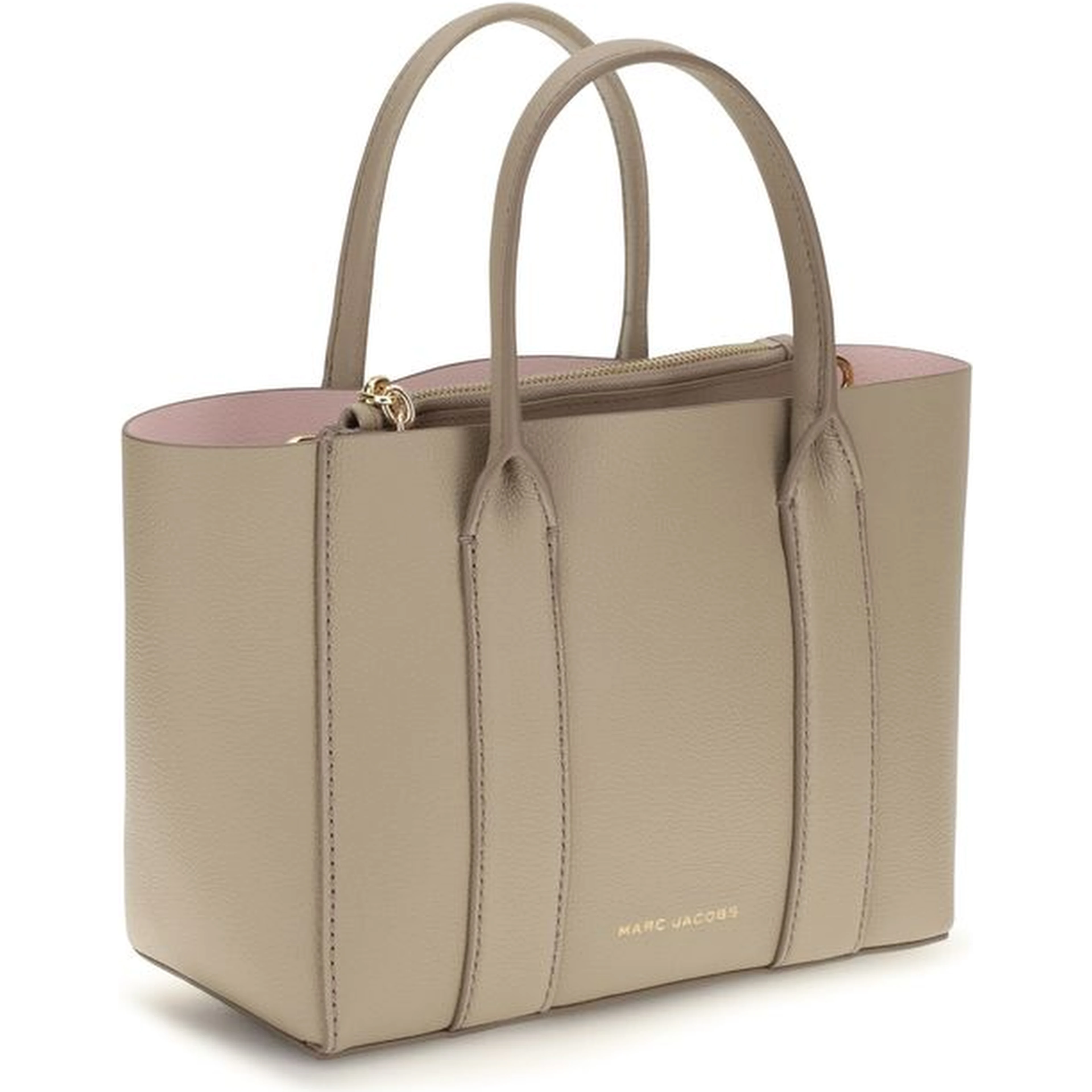 Beige Calf Leather Bos Taurus Shoulder Bag