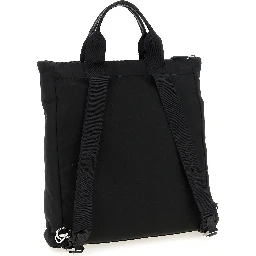 Black Recycled Polyamide Tote Bag
