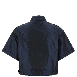 Blue Silk Blouse