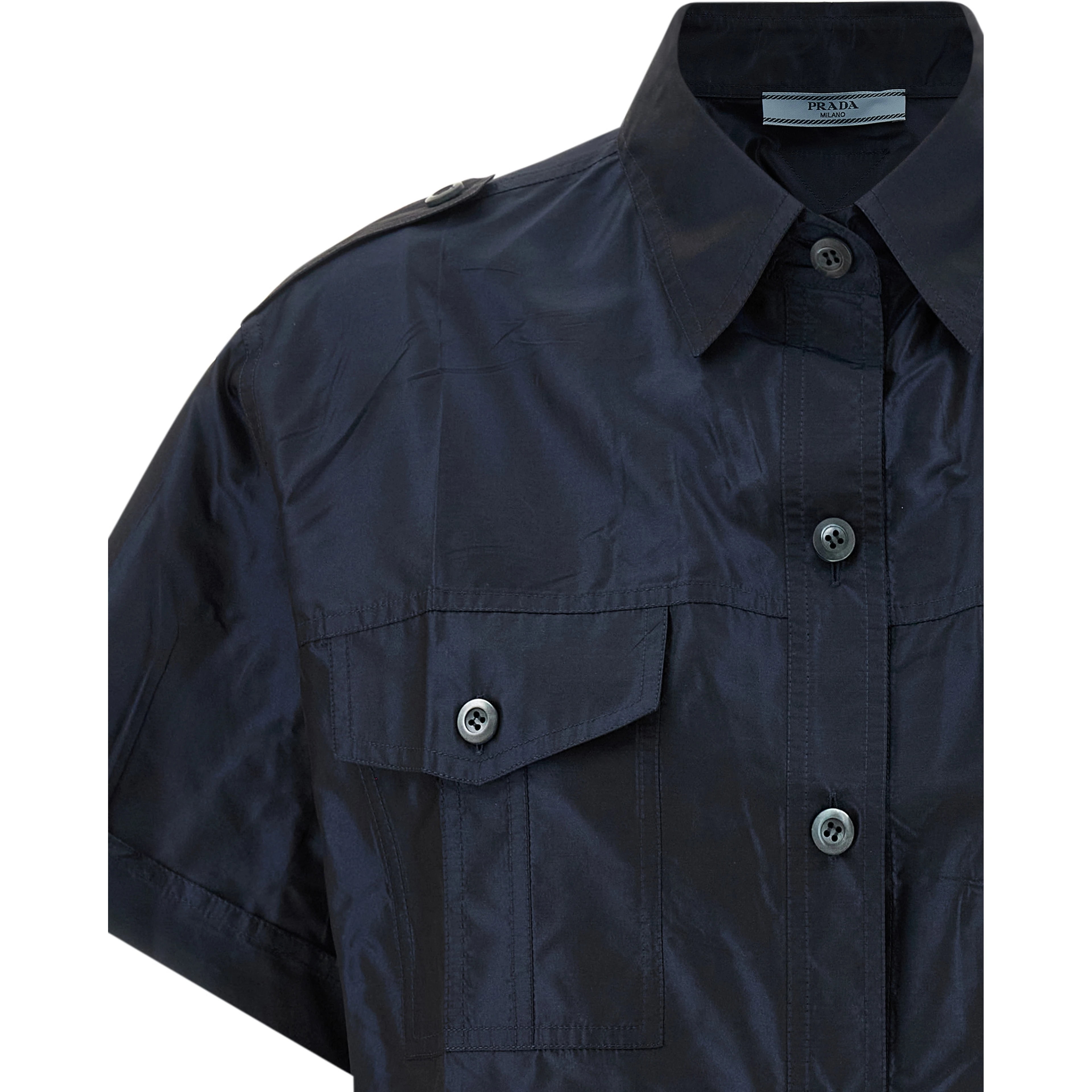 Blue Silk Blouse