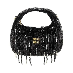 Black Polyester Handbag