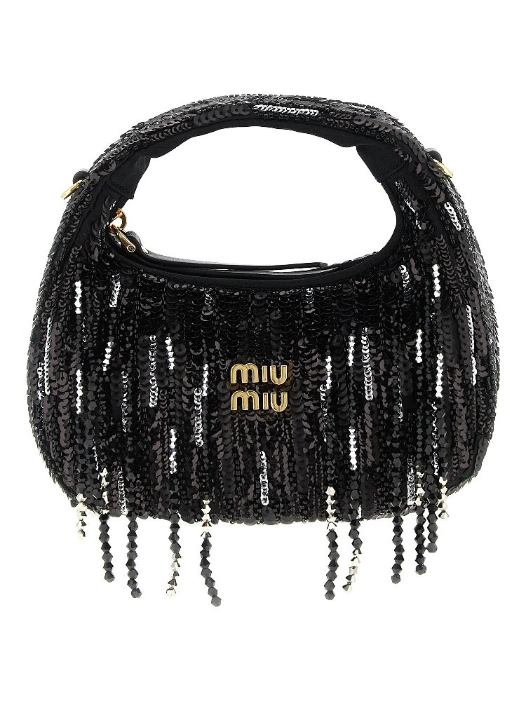 Black Polyester Handbag