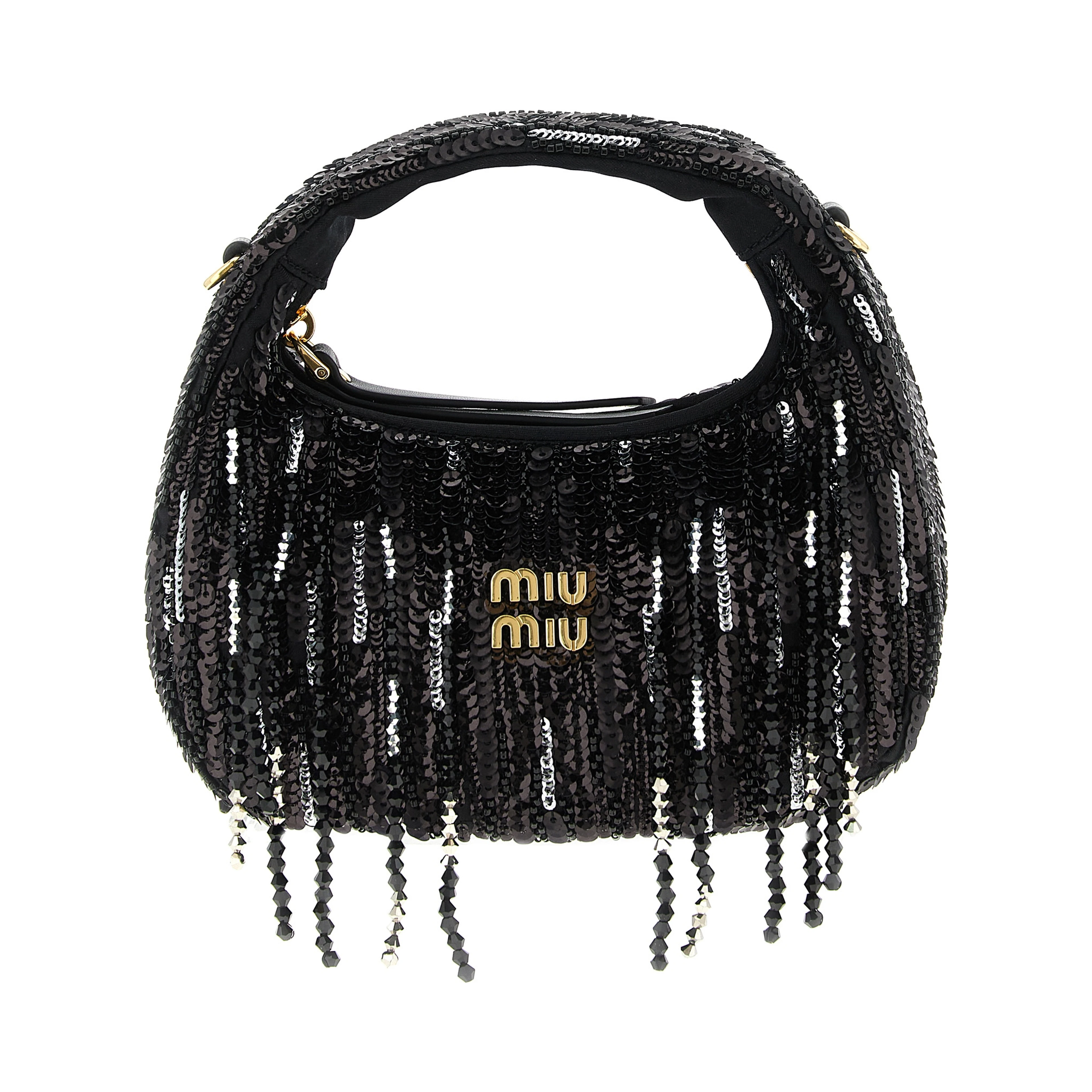 Black Polyester Handbag