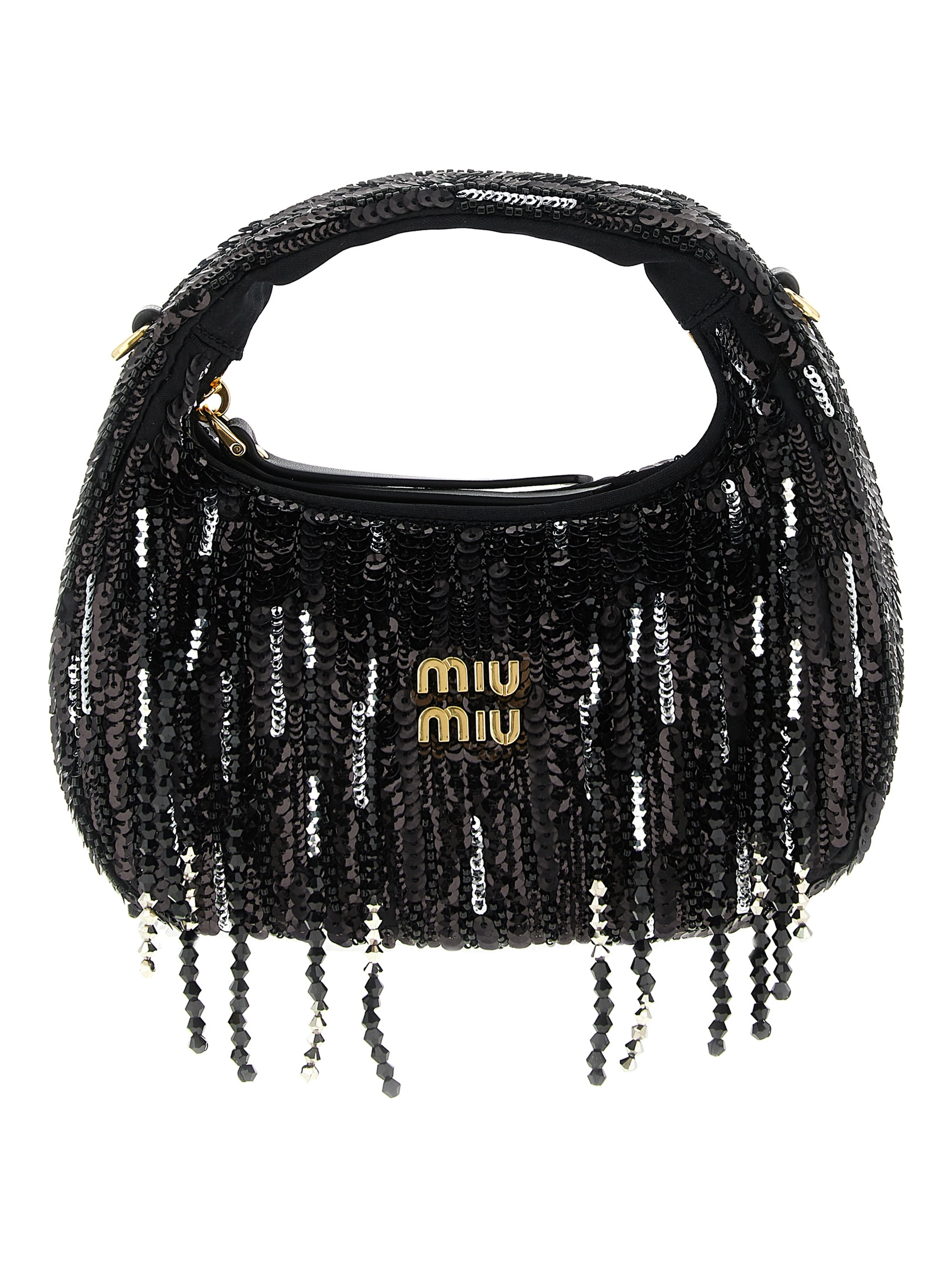 Black Polyester Handbag