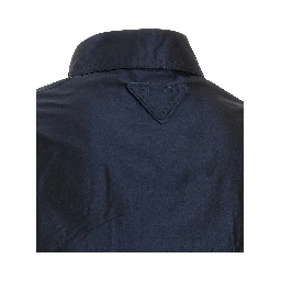 Blue Silk Blouse