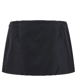 Blue Recycled Polyamide Long Skirt