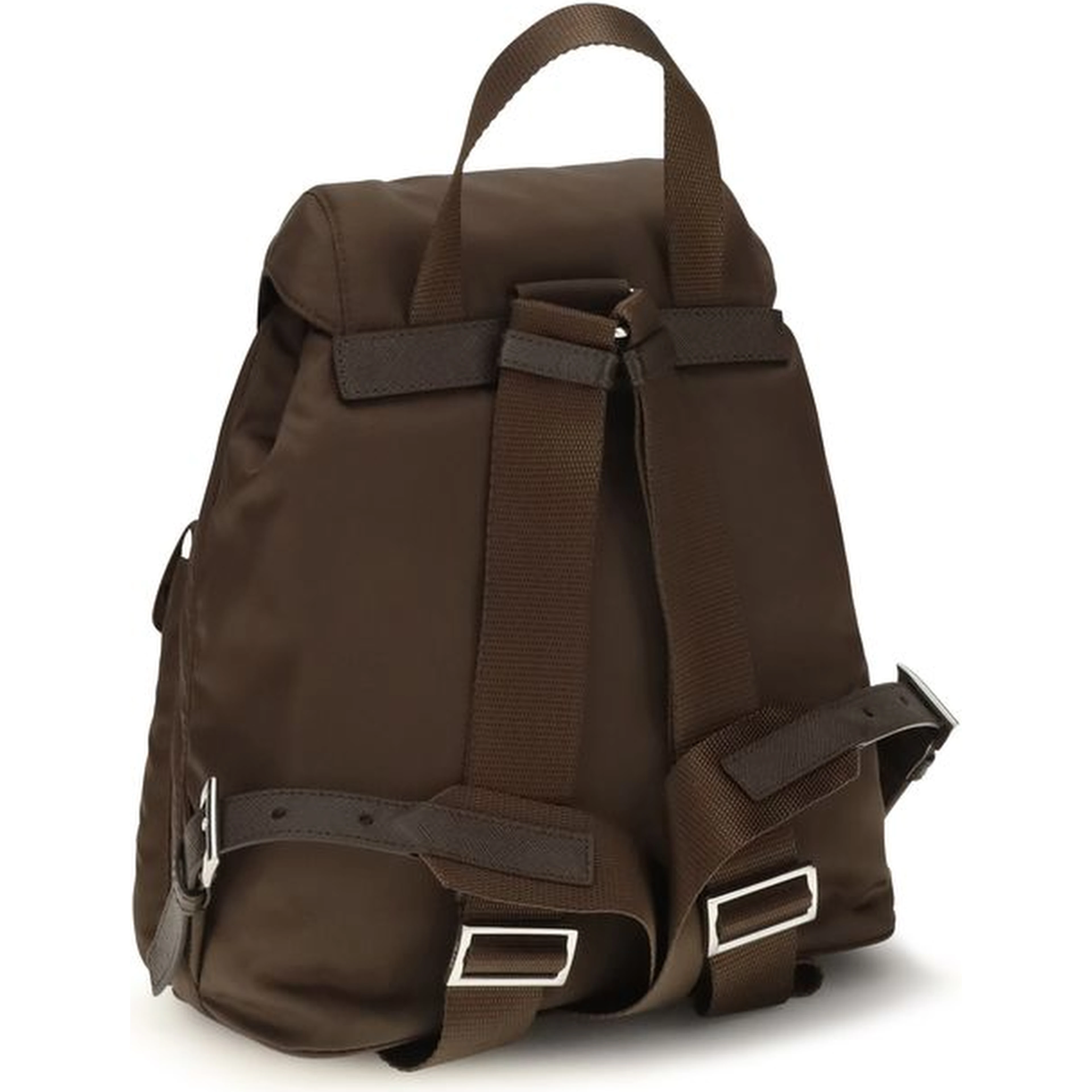 Brown Nylon Backpack