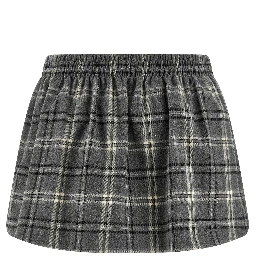 Gray Cotton Long Skirt