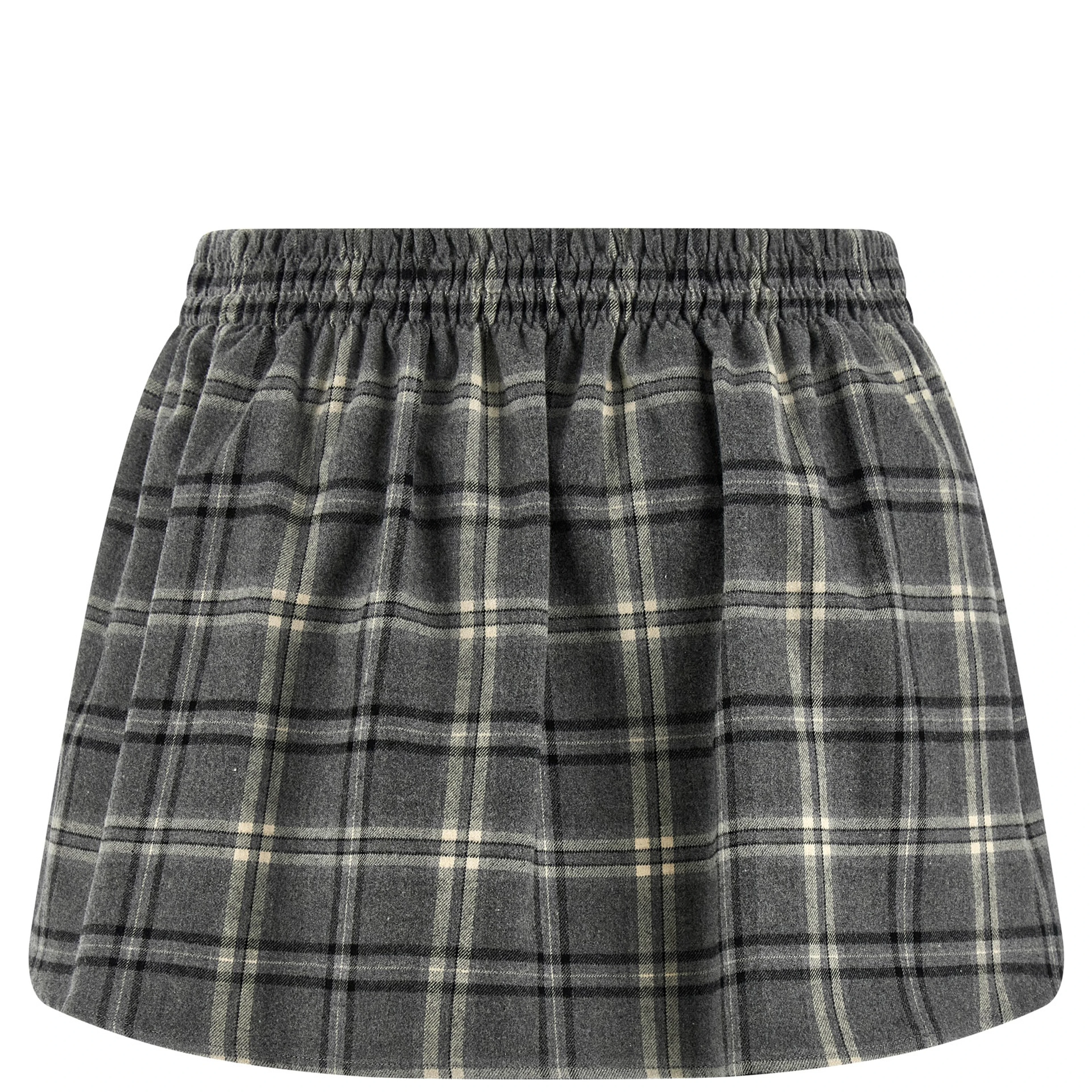 Gray Cotton Long Skirt