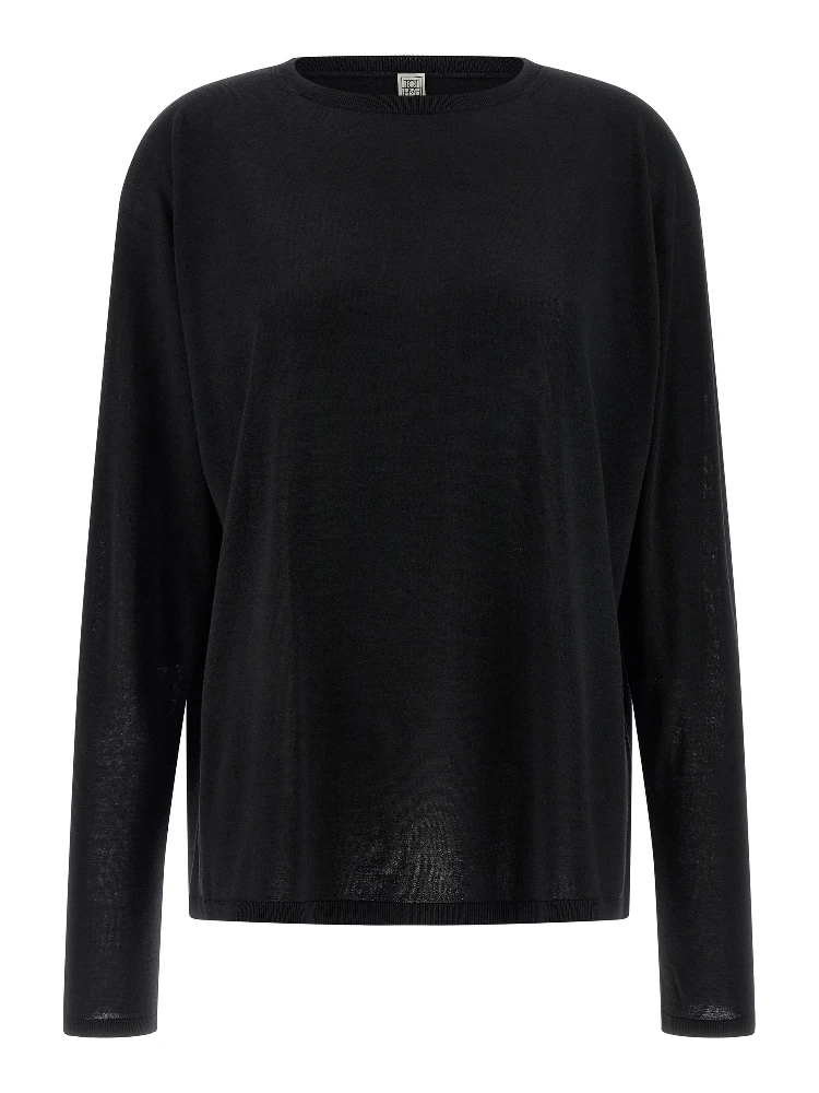 Black Wool Cardigan